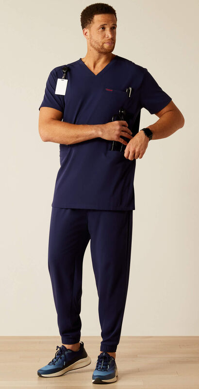 Derham 6 Pocket Scrub Top Full Plus